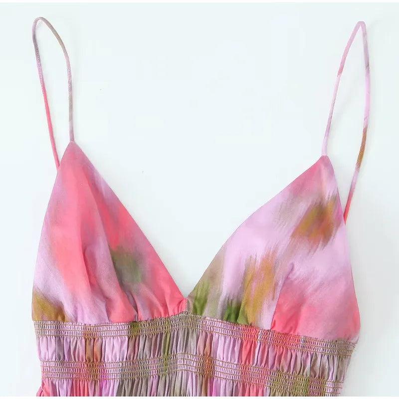 Maxi Jurk Vintage Stijl Lange Zomerjurk voor Vrouw