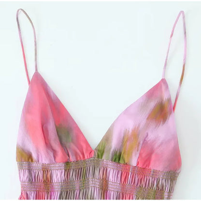 Maxi Jurk Vintage Stijl Lange Zomerjurk voor Vrouw