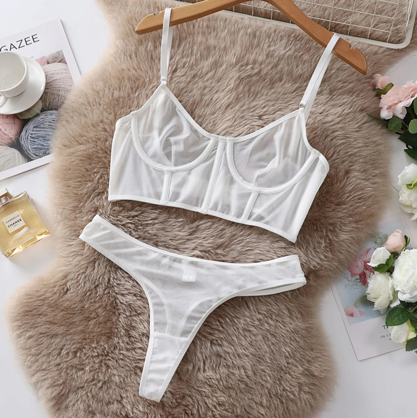 Lingerie Set Tweedelig Sexy Dame