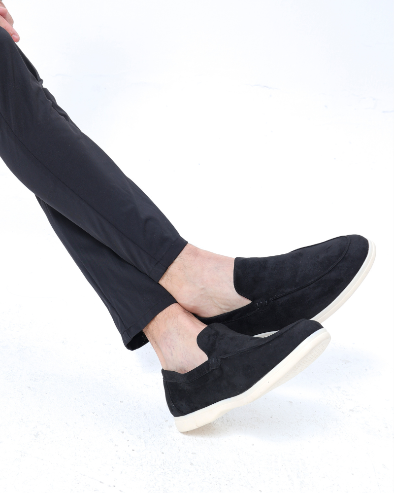 Herenzomerloafers van Suède Elegante Stijl