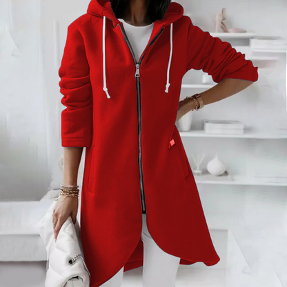 Damesjack Warm en Casual met Capuchon en Rits
