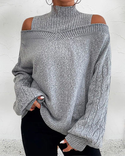Vrouwelijke Losse Trui Casual Stijl - Mode Vibes