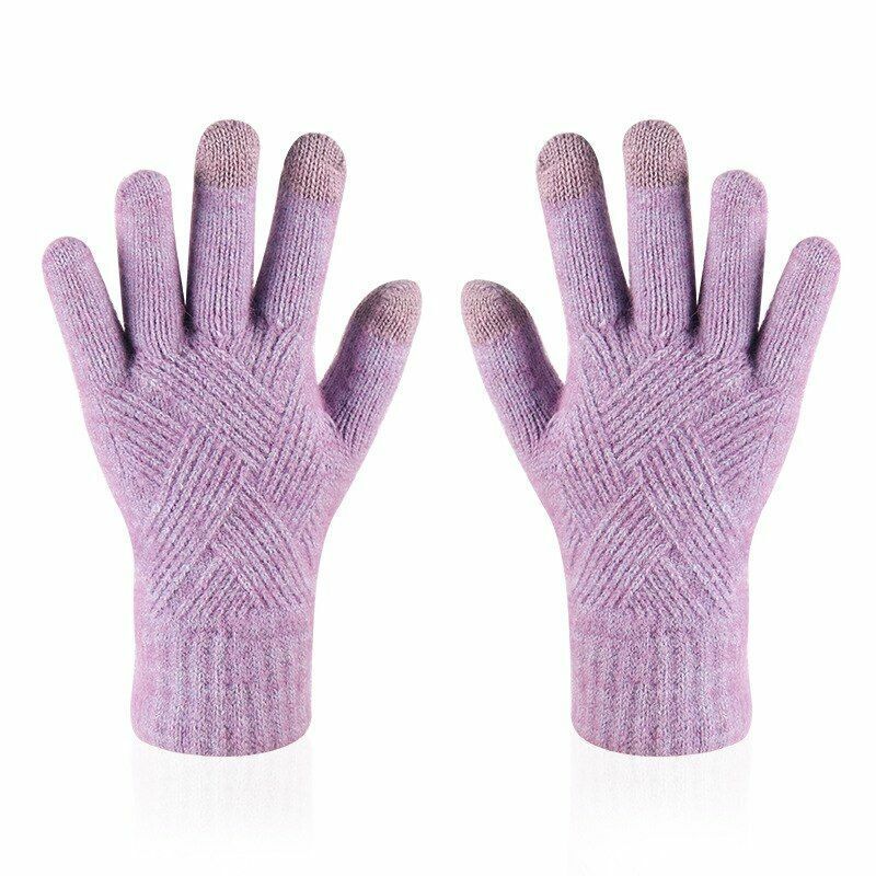 Dameshandschoenen Gebreid Warm Comfy