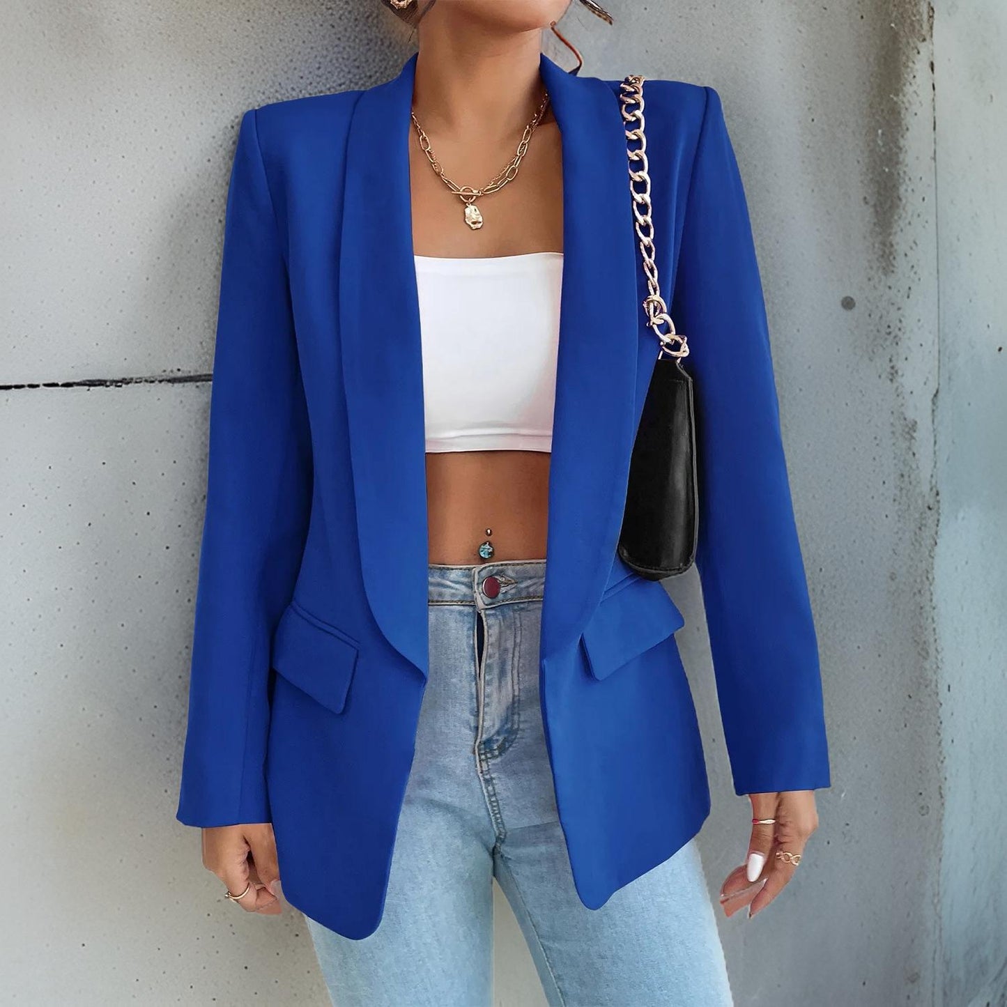 Dames Blazer Katoen Mix Stijlvol Design SophieBlaze