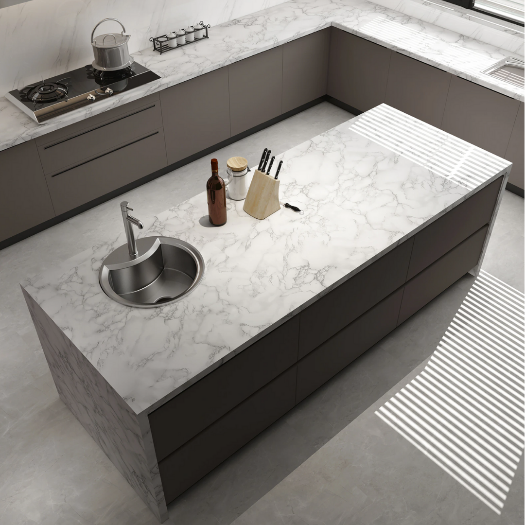 Marmer Look Sticker Waterdicht voor Muren en Meubels