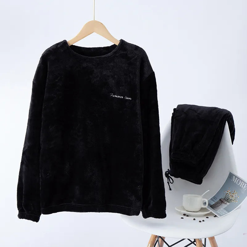 Warme Zachte Pyjama voor Mannen Winter Nachtkleding - Mode Vibes