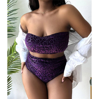 Plus-Size Bikini Sexy Stijlvol zwart