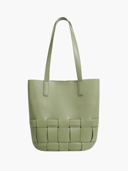 Leren Tas Gevlochten Design voor Dames
