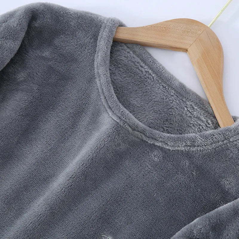 Warme Zachte Pyjama voor Mannen Winter Nachtkleding