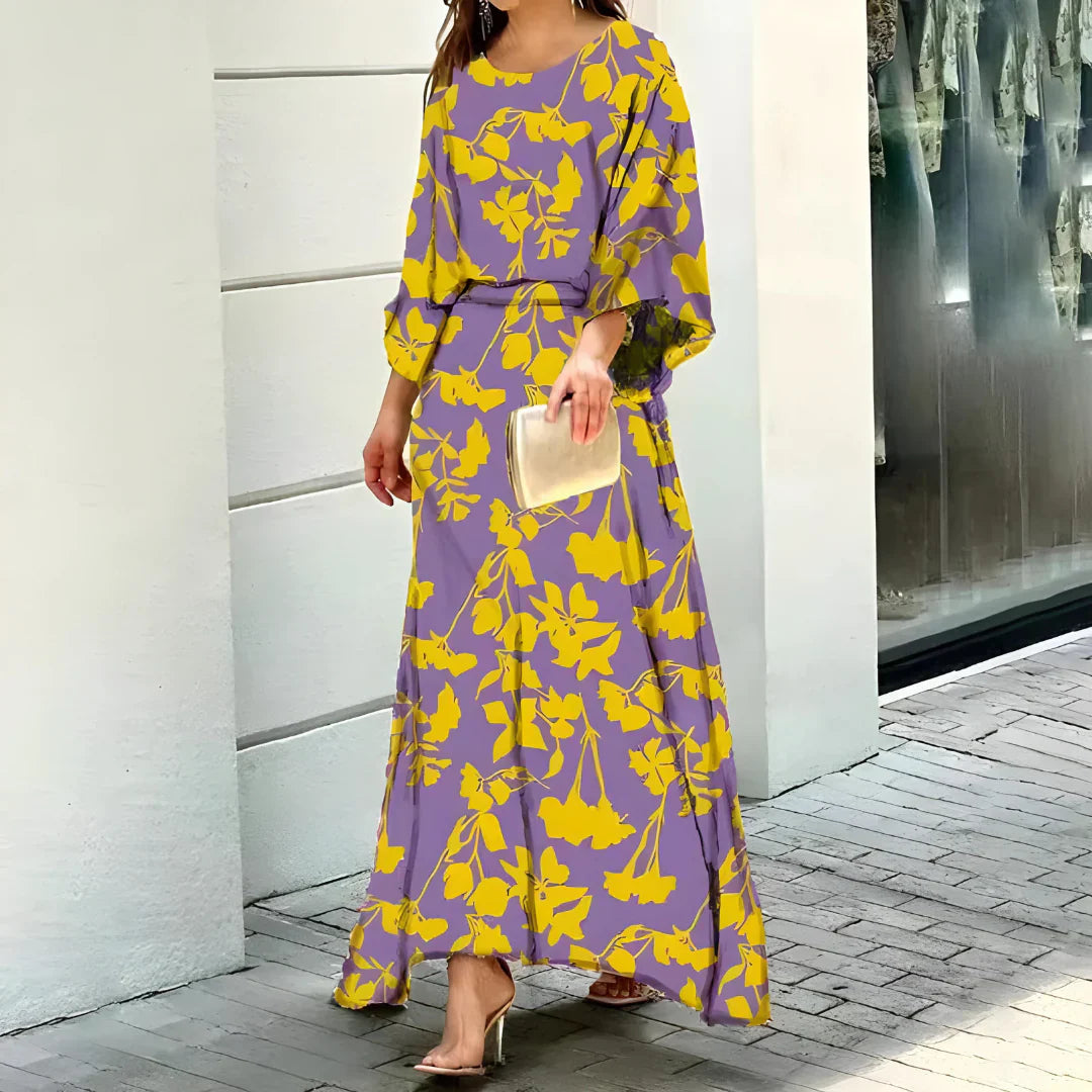 Lange Jurk Kleurrijk Zomerjurk Vrouw