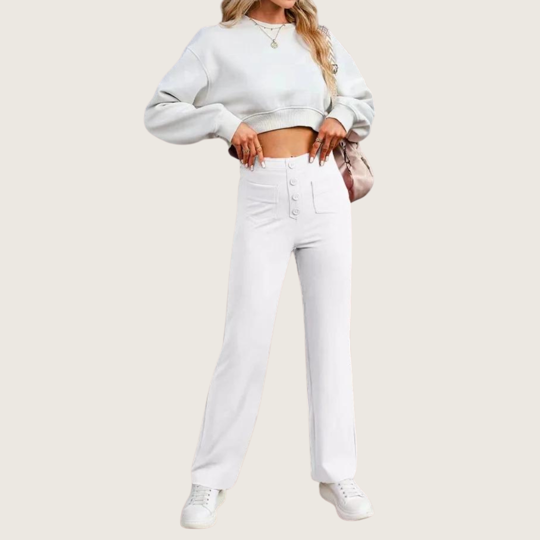 FlexiFit Casual High Waist Stretch Broek voor Dames