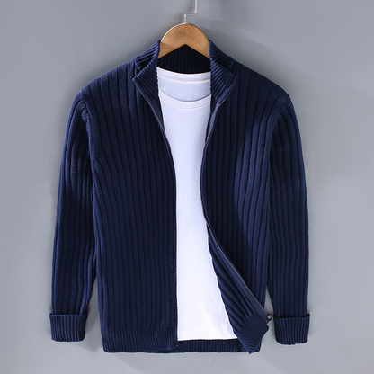 Premium Heren Gebreid Vest van Katoen – Comfort & Klasse