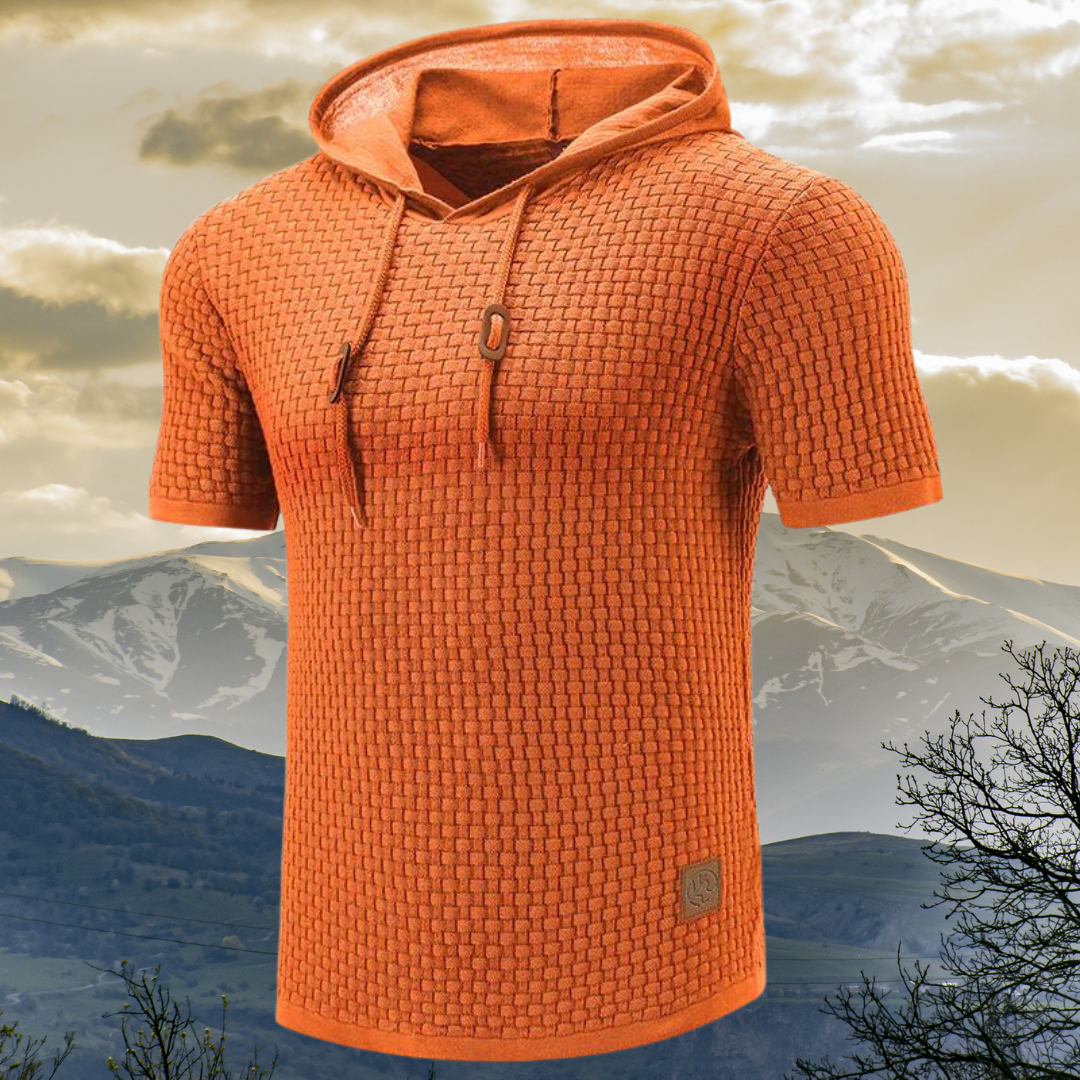 Manor - Korte Mouwen Sweatshirt met Capuchon
