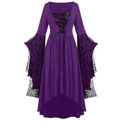Dames Maxi Jurk met Kant Elegant Lang