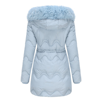 Dames Winterjas Warm Gewatteerd met Afneembare Capuchon