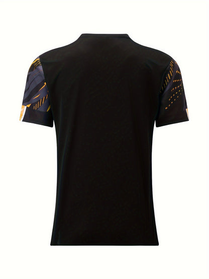 Heren T-Shirt Strepenpatroon Kort Model Casual