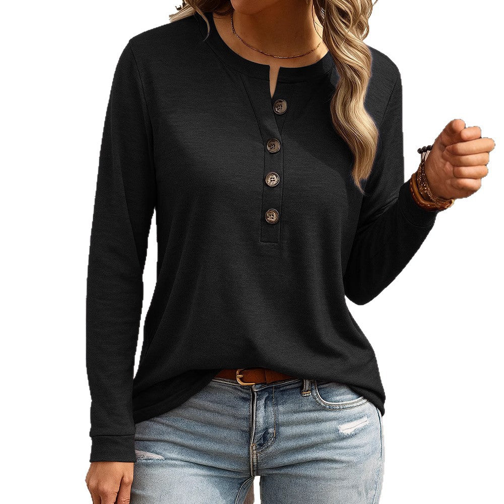 Dames Top met Knoopsluiting Casual Basic