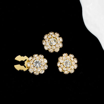 Dames Sierknopen met Steentjes Luxe Stijl Leoni