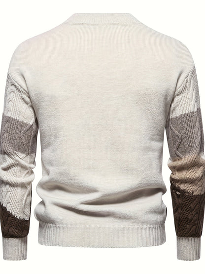 Gebreide Trui Heren Comfortabel Warme Wintertrui