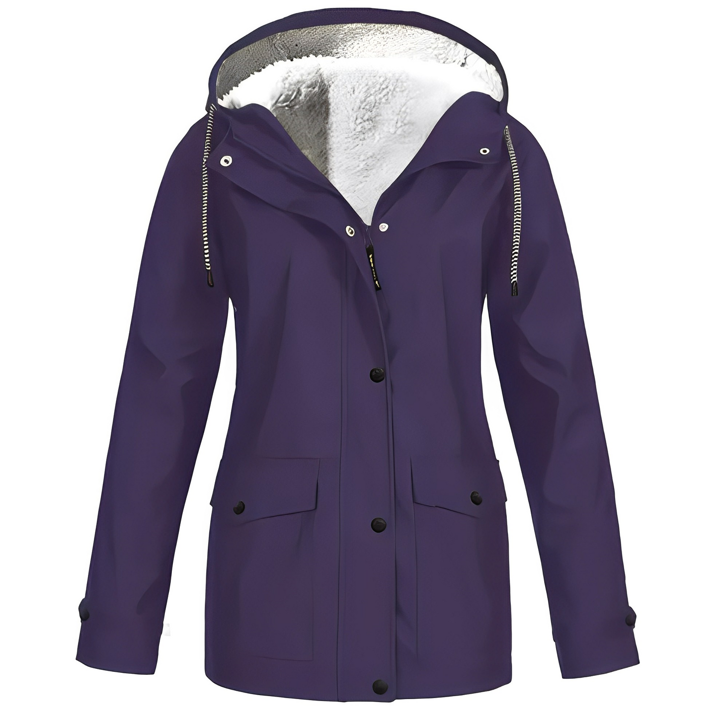 Dames Regenjas Fleece Gevoerd Waterdicht Warm
