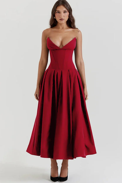 Aurora Elegant Strapless Jurk voor Iconische Schoonheid