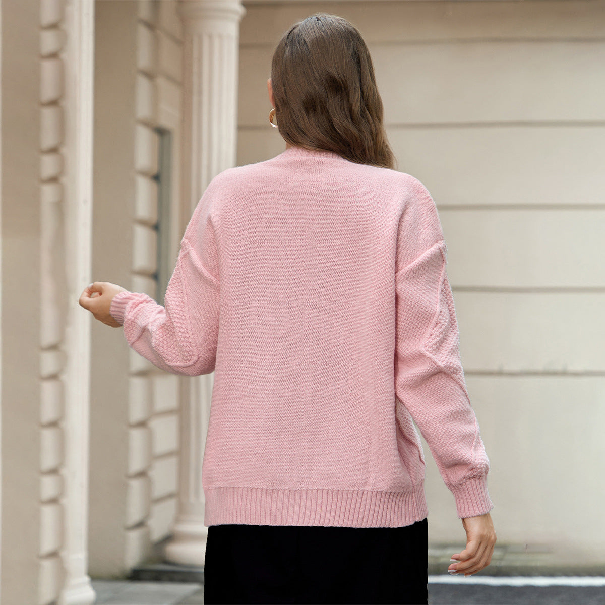 Dames Gebreide Vest met Kabels Stijlvol Eleganter Rexan