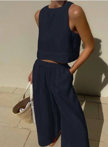 Mouwloze Zomerset Top en Shorts voor Vrouw
