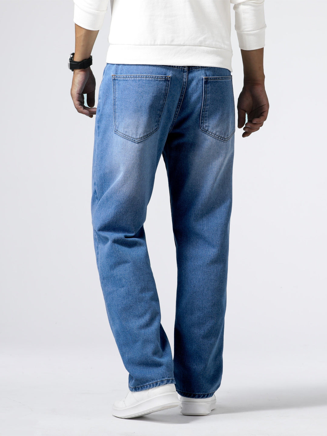 Heren Jeans Casual Street Style Blauw Milan