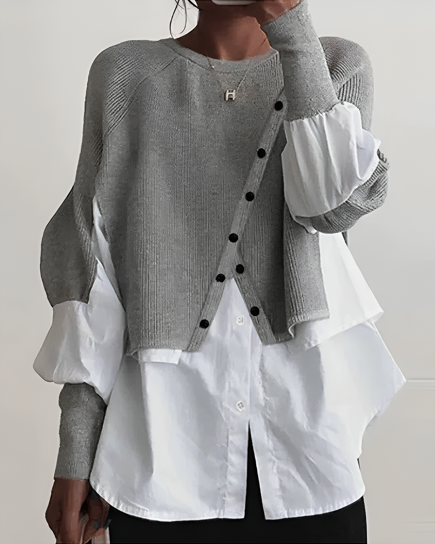 Celine Casual Top - Morbido Tessuto Traspirante, Versatile e Confortevole-1