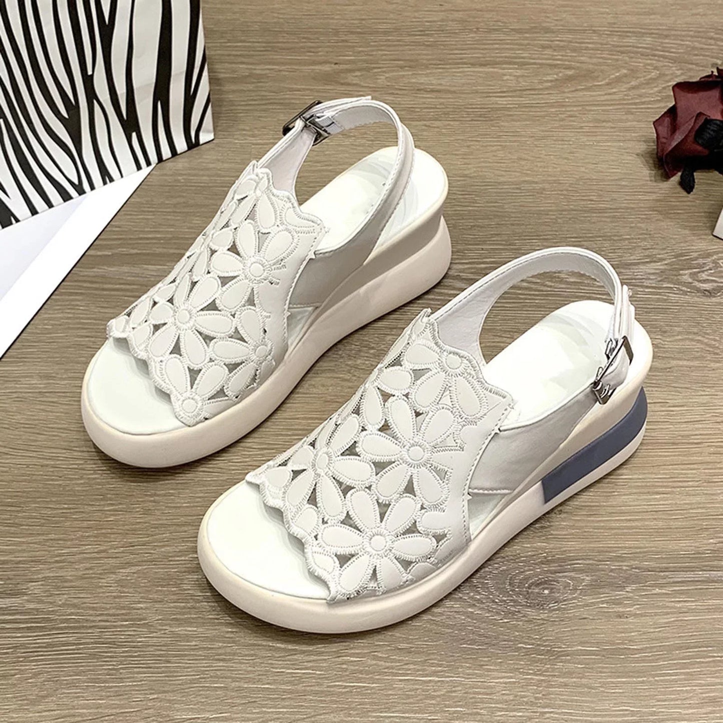 Comfort Sandalen Uitgeholde Zool voor Dames