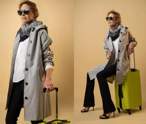 Oversized Regenjas Waterdicht Trendy Urban Stijl