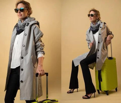 Oversized Regenjas Waterdicht Trendy Urban Stijl