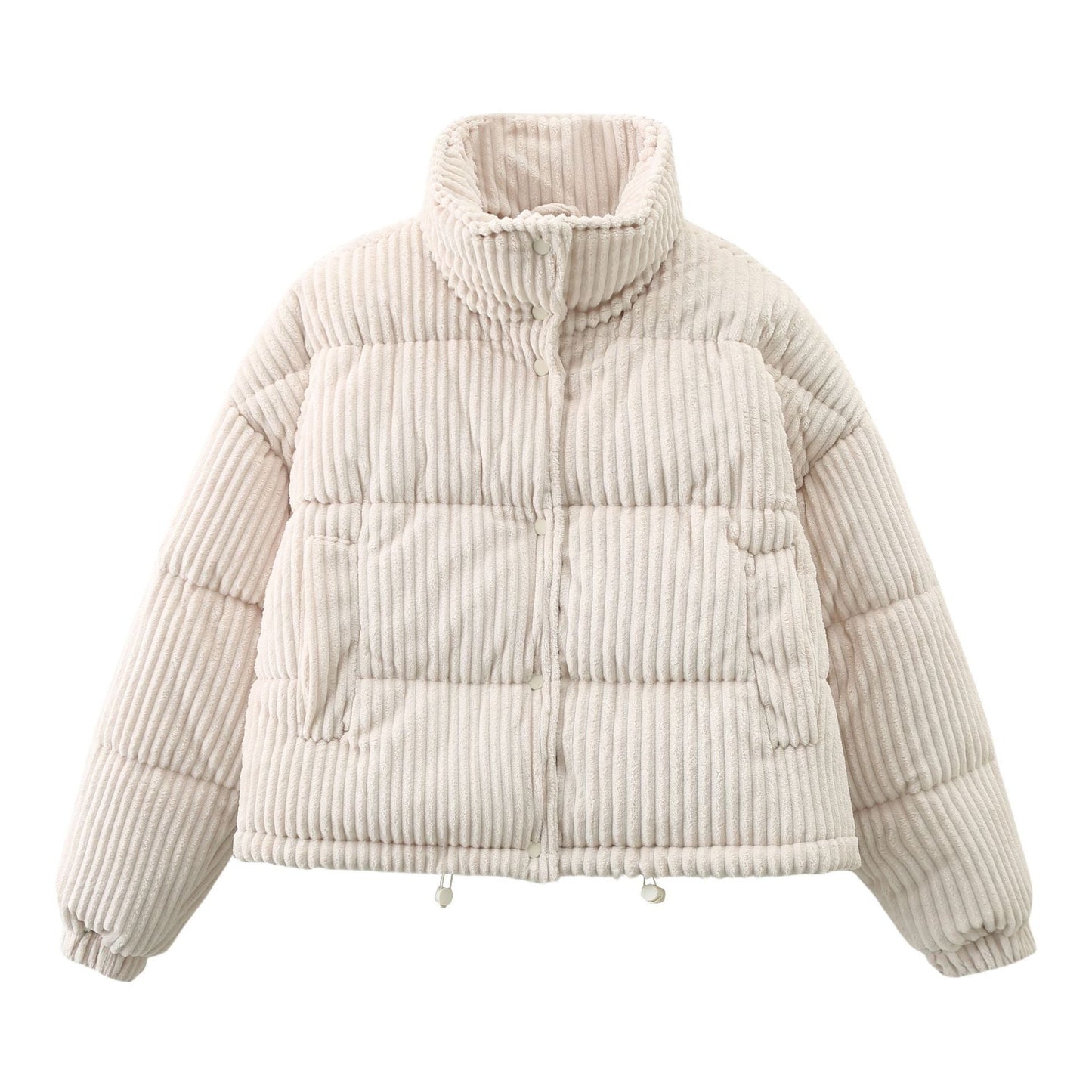 Dames Pufferjas Corduroy Warm en Stijlvol