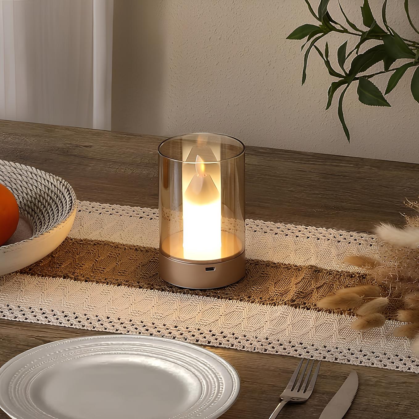 Draadloze LED Kaarslamp Dimbaar Warm Wit Licht