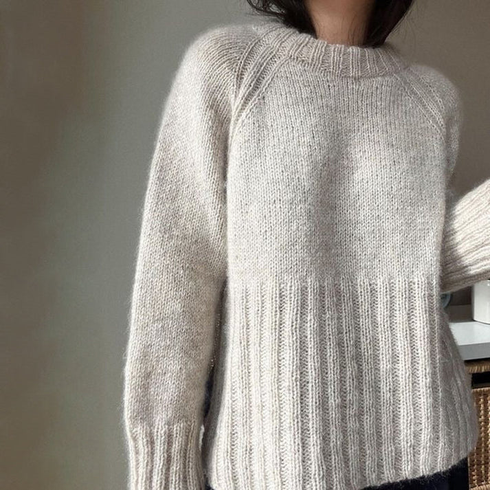 Moderne Lange Mouwen Trui voor Vrouw Eenvoudig Design - Mode Vibes