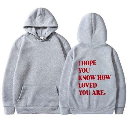 Dames Hoodie Self Love Text Print Zwart Trendy