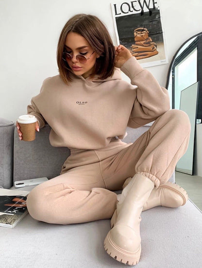 Dames Loungewear Set Jogger en Hoodie Comfortabel Zacht