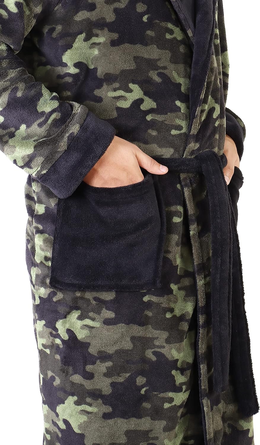 Heren Fleece Badjas Zacht en Warm