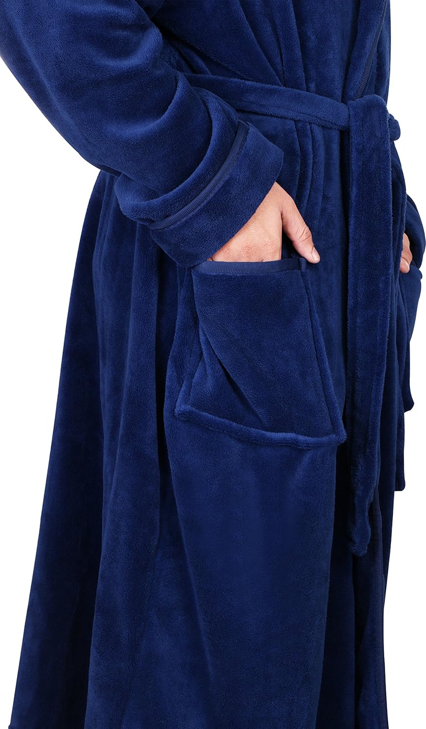 Heren Fleece Badjas Zacht en Warm