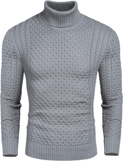 Heren Coltrui Gebreid Casual Kwaliteit - Mode Vibes