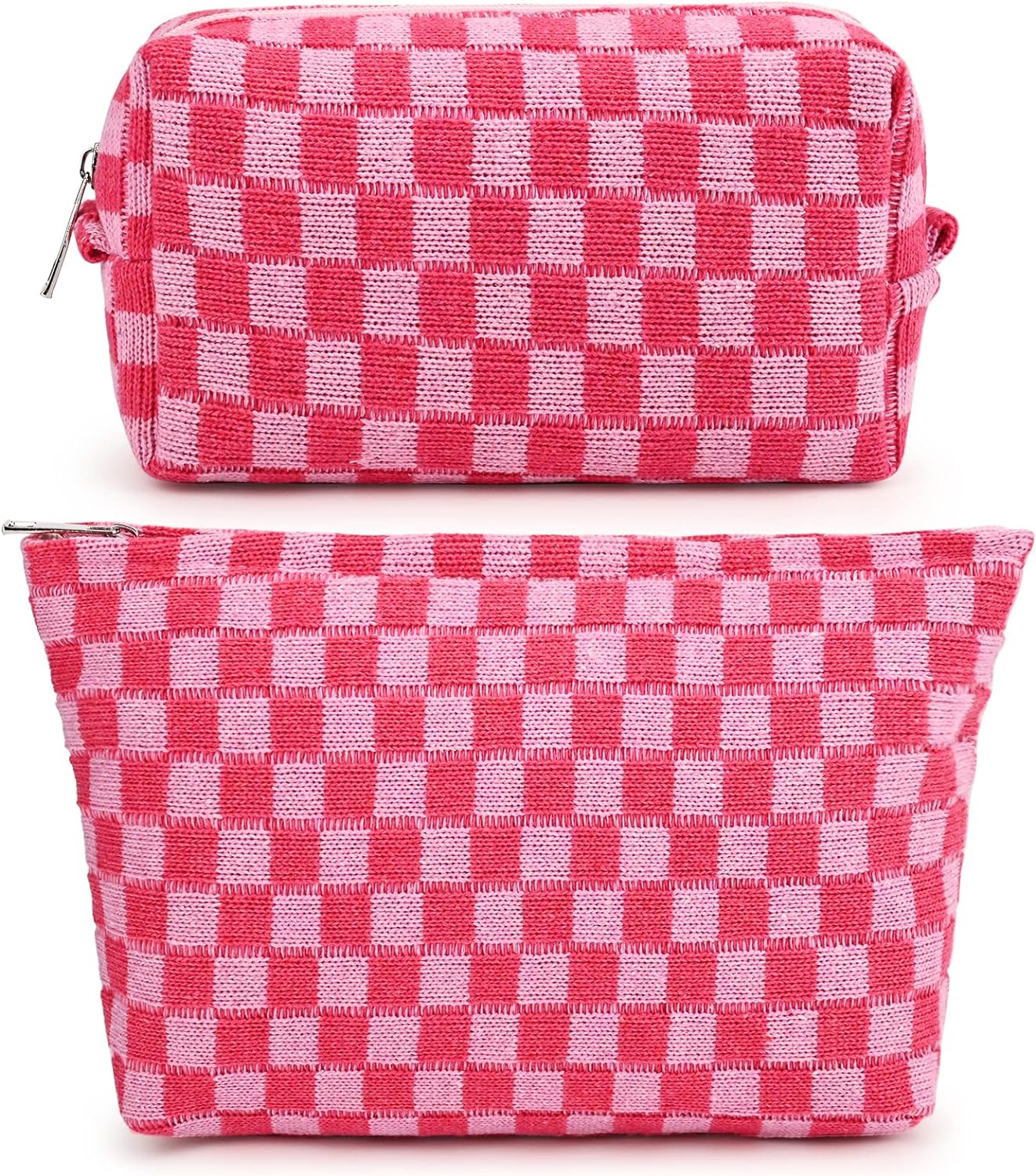 Make-up Tas Set Geruit Reisformaat