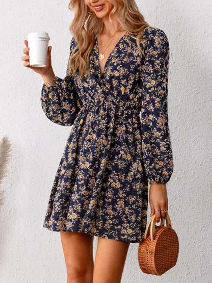 BloeiendeDames Bloemen Mini Jurk voor Stijlvolle Vrouwen