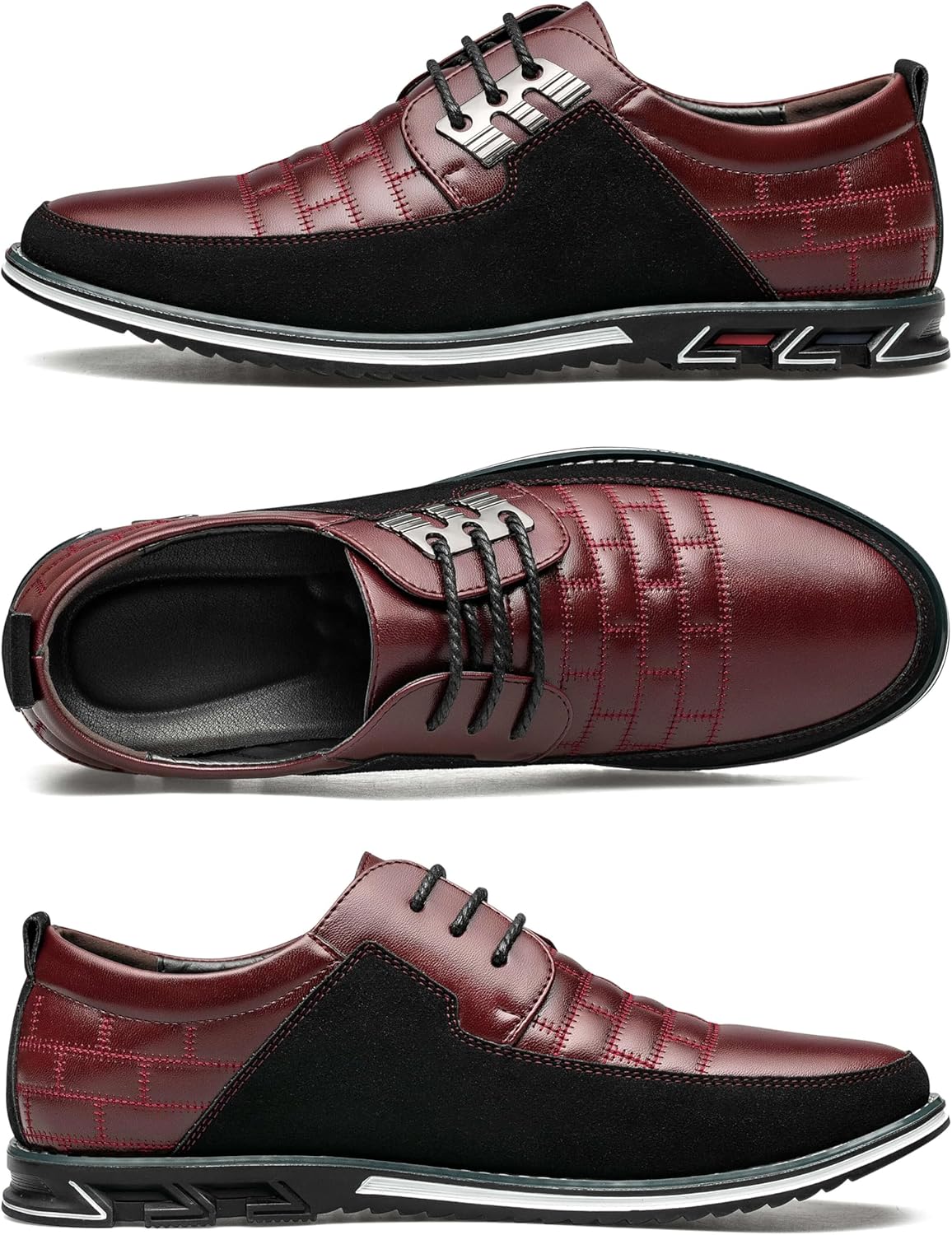 Leren Herenschoenen Stijlvol zwart Comfortabel