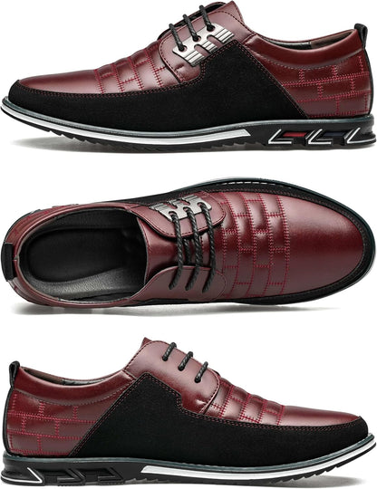 Leren Herenschoenen Stijlvol zwart Comfortabel