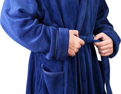 Heren Fleece Badjas Zacht en Warm