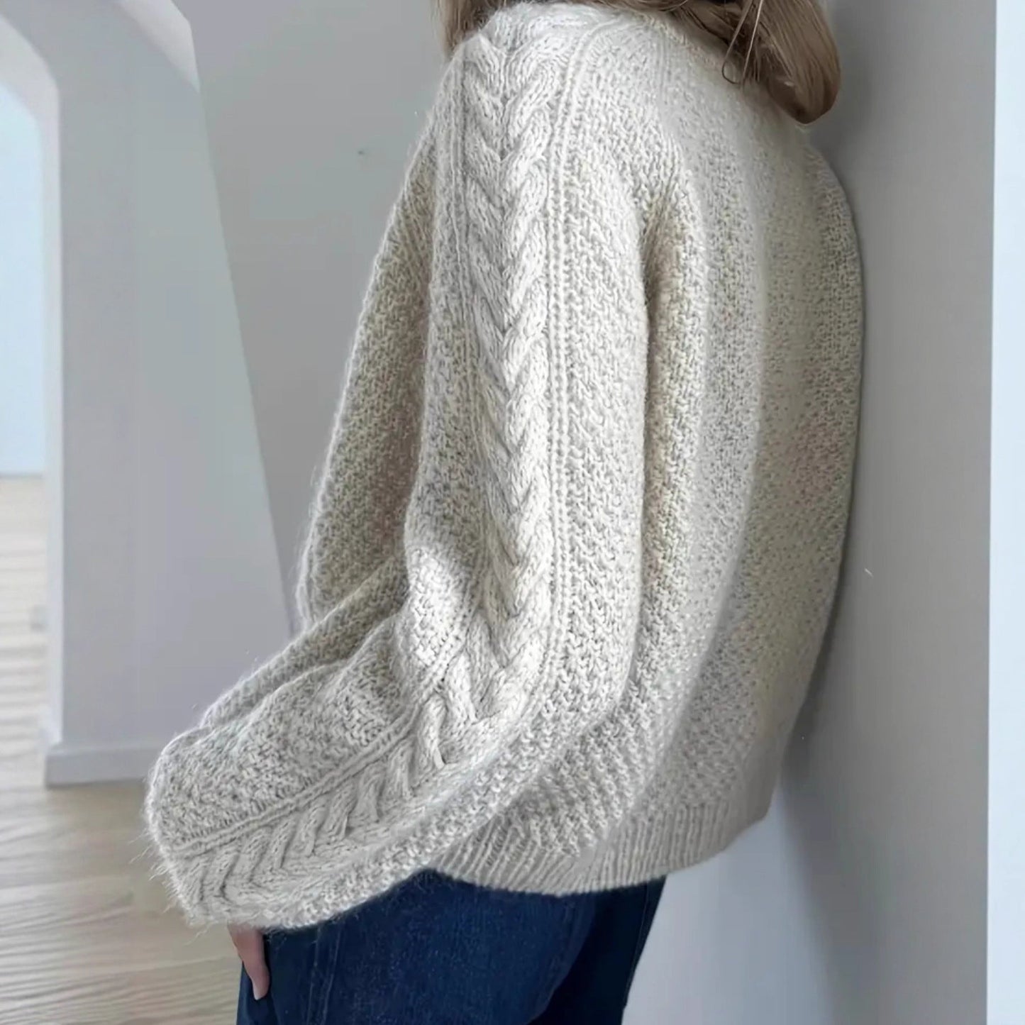Dames Gebreide Vest met Knopen Warm Elegance