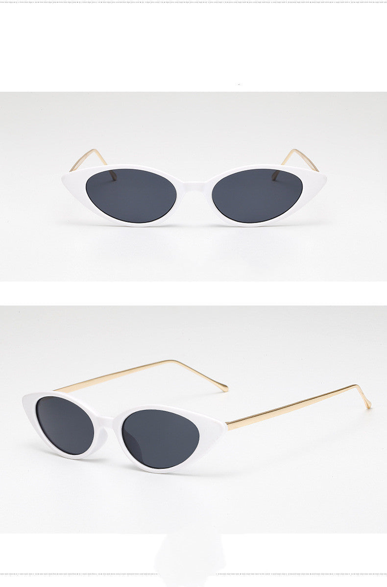 Dames Zonnebril Retro Cat Eye UV Bescherming Smal Montuur