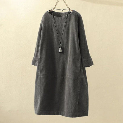 Velanora- Lange corduroy top voor dames