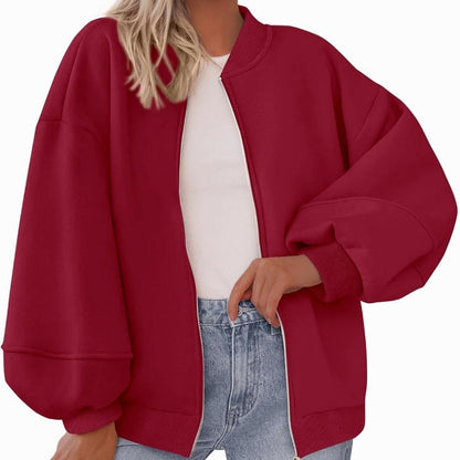 Dames Bomberjack Oversized Sportief met Rits