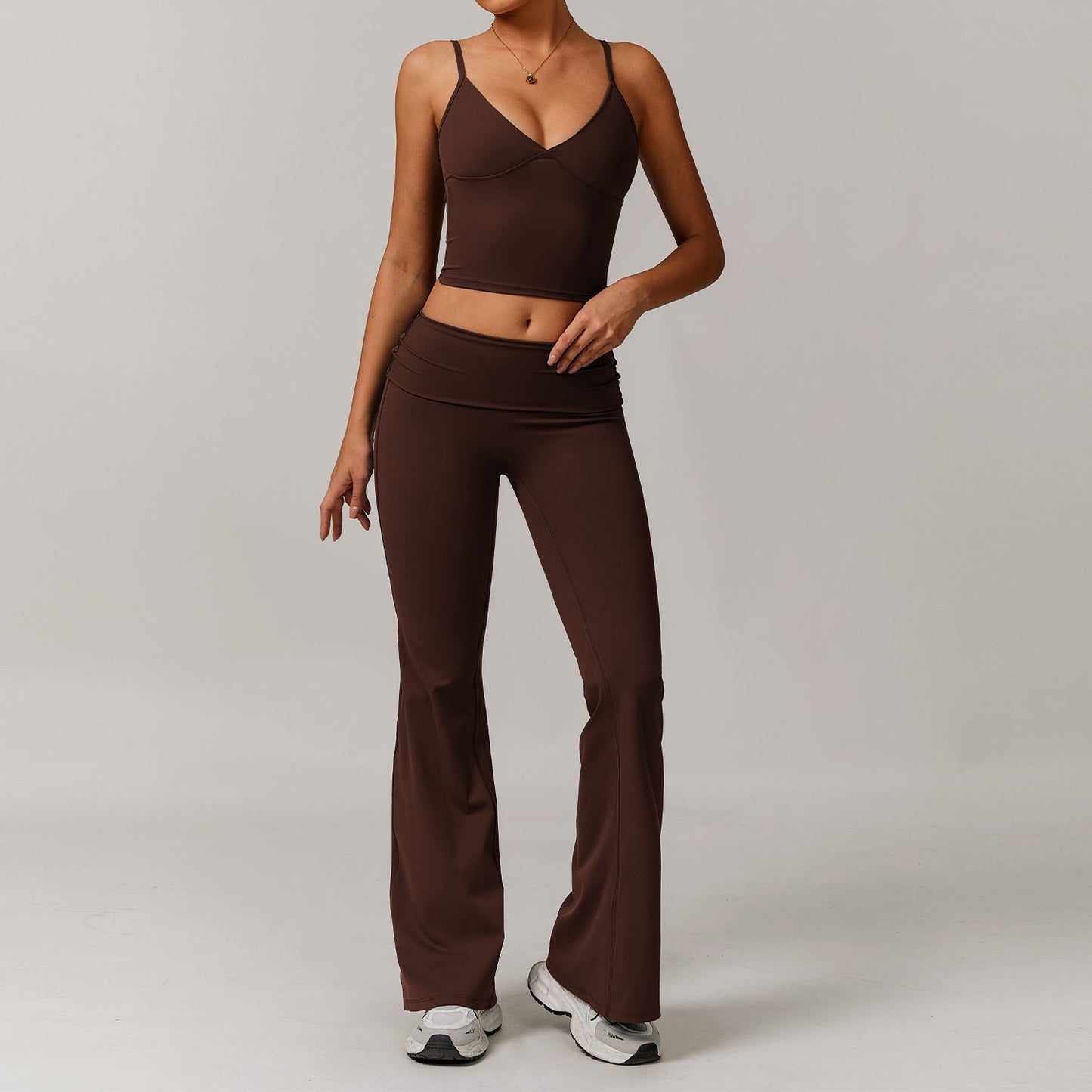 Yoga Sport Set Dames 2-Delig Naadloos Comfortabel Sportkleding - Mode Vibes